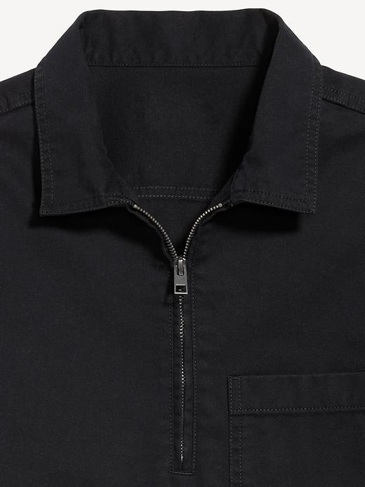 Quarter-Zip Workwear Shirt Product Image