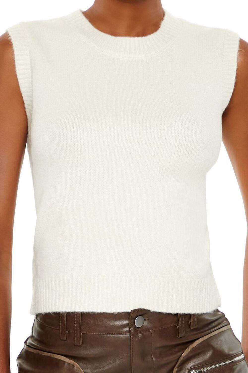 Fuzzy Knit Sweater Vest | Forever 21 Product Image