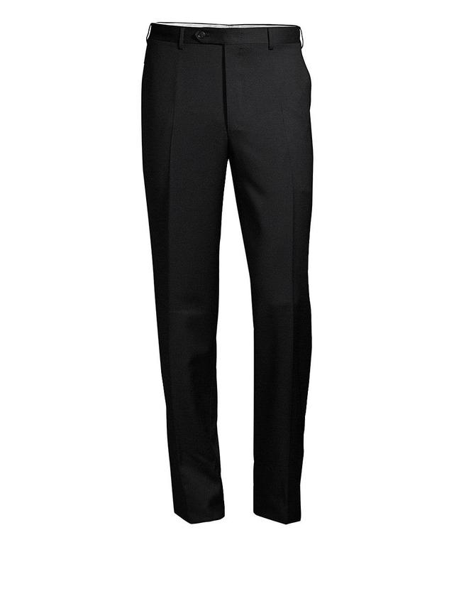 Mens Regular-Fit Wool Pants Product Image