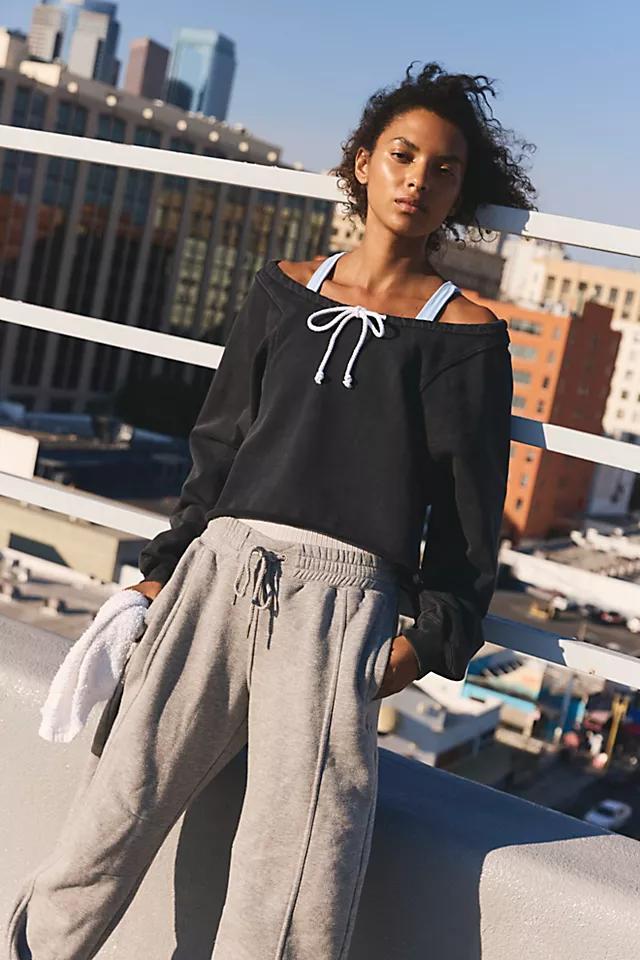 For The Win Off The Shoulder Sweatshirt Product Image