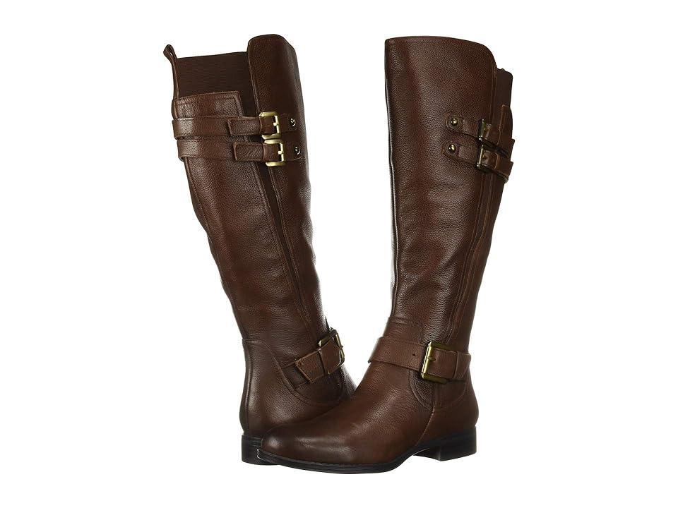 Naturalizer Jessie Wide Calf Leather Buckle Riding Boots Product Image