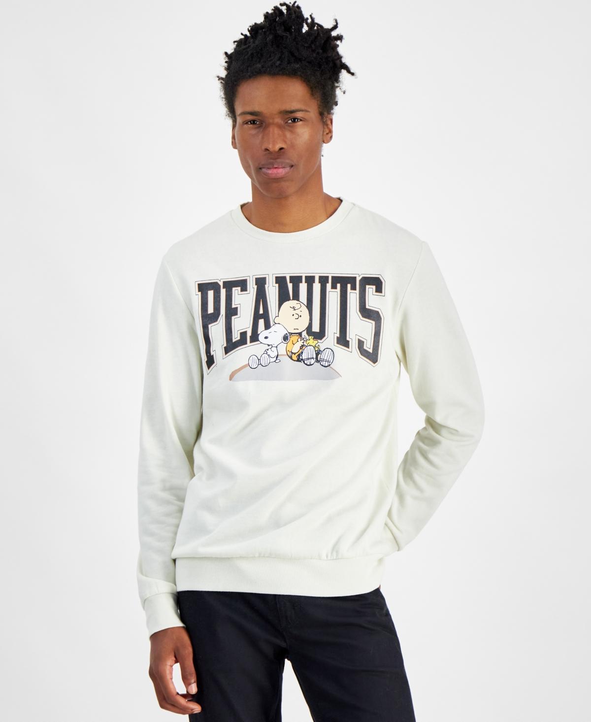 Hybrid Mens Peanuts Hilltop Regular-Fit Printed Fleece Sweatshirt Product Image