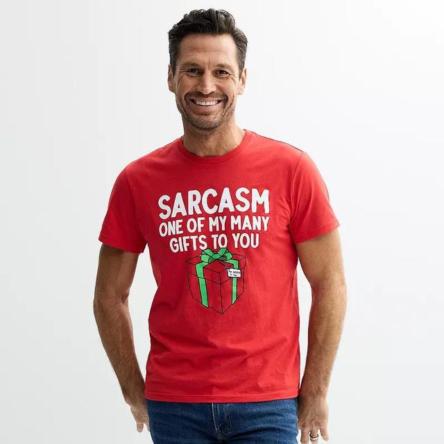 Mens Holiday Sarcasm Gift Short Sleeve Graphic Tee Product Image