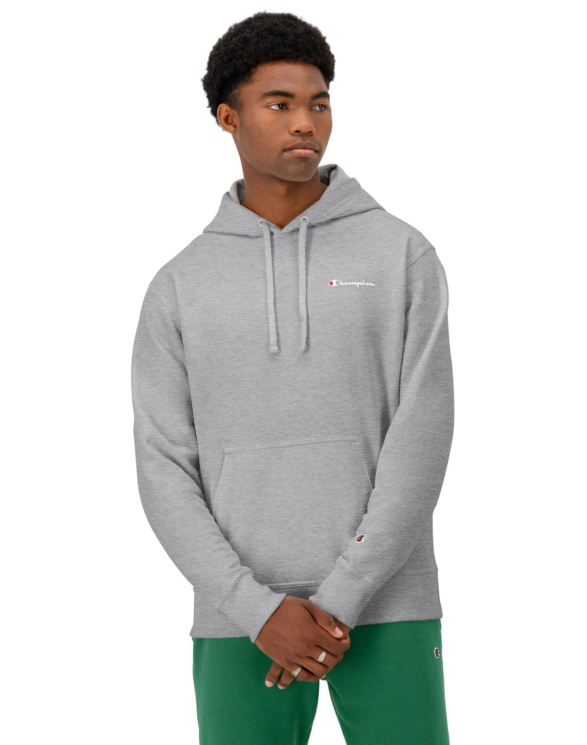 Champion Powerblend Graphic Small Logo Pullover Hoodie Men's Clothing Product Image