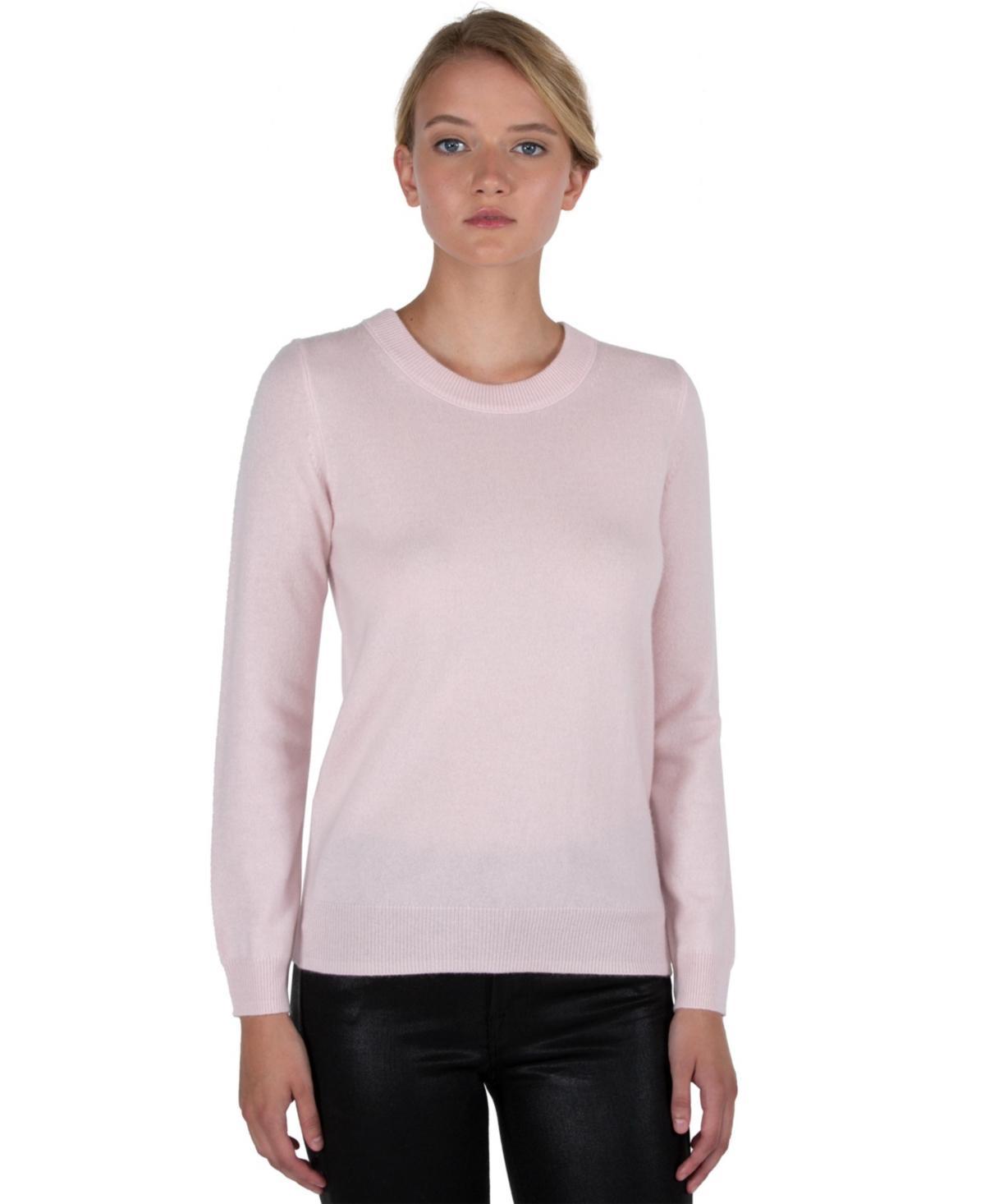 Jennie Liu Womens 100% Pure Cashmere Long Sleeve Crew Neck Pullover Sweater (1362, Lime, X-Small ) Product Image