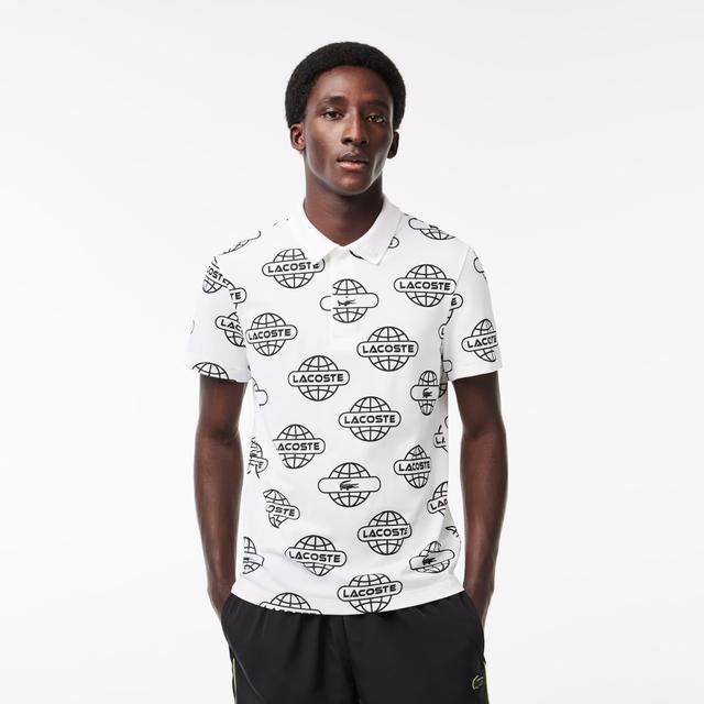 Men's Globe Print Lacoste Movement Polo Product Image