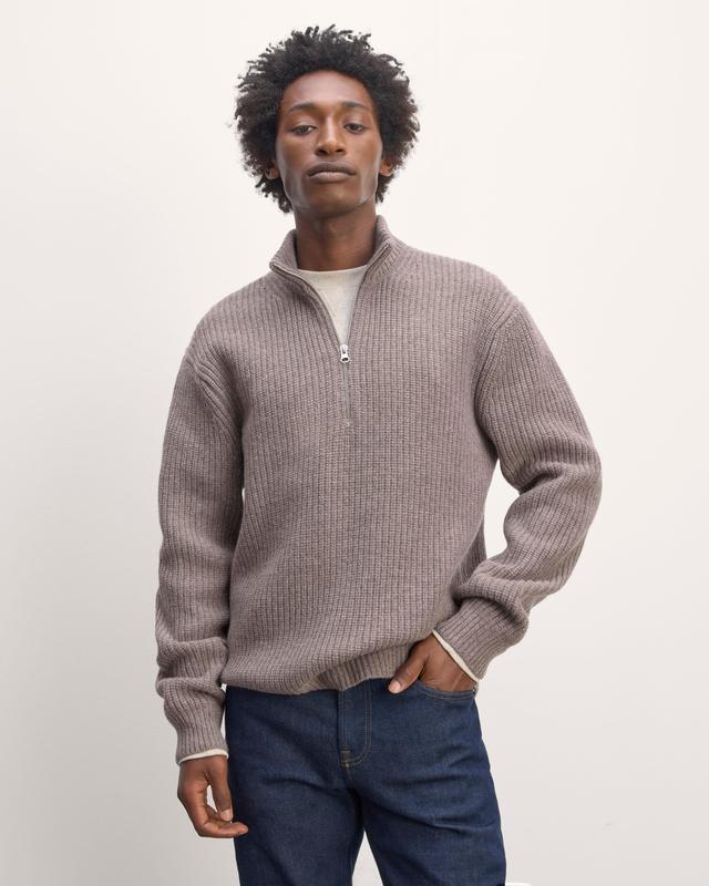 The Felted Merino Half-Zip Sweater Product Image