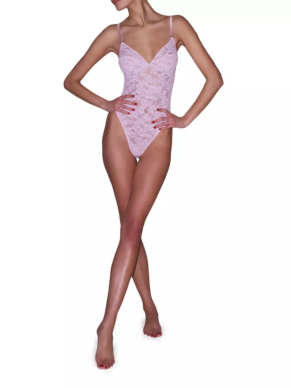 Le Stretch Floral Lace Bodysuit Product Image