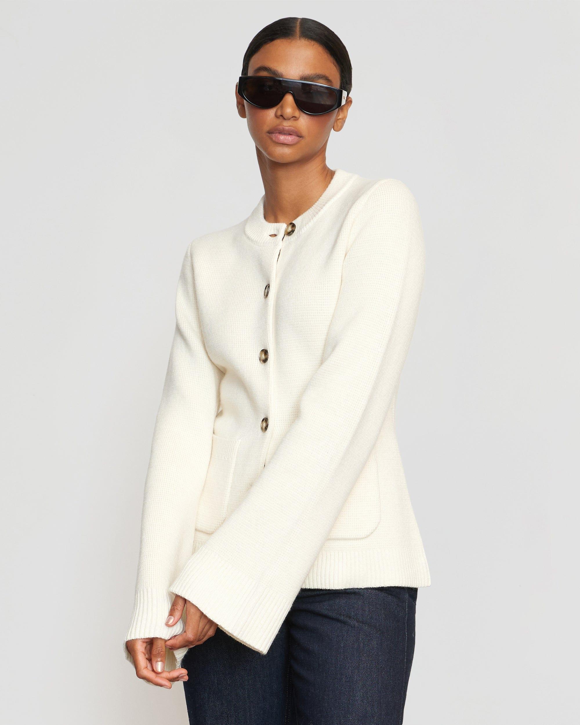 Eames Organic Cotton-Wool Button Cardigan Product Image