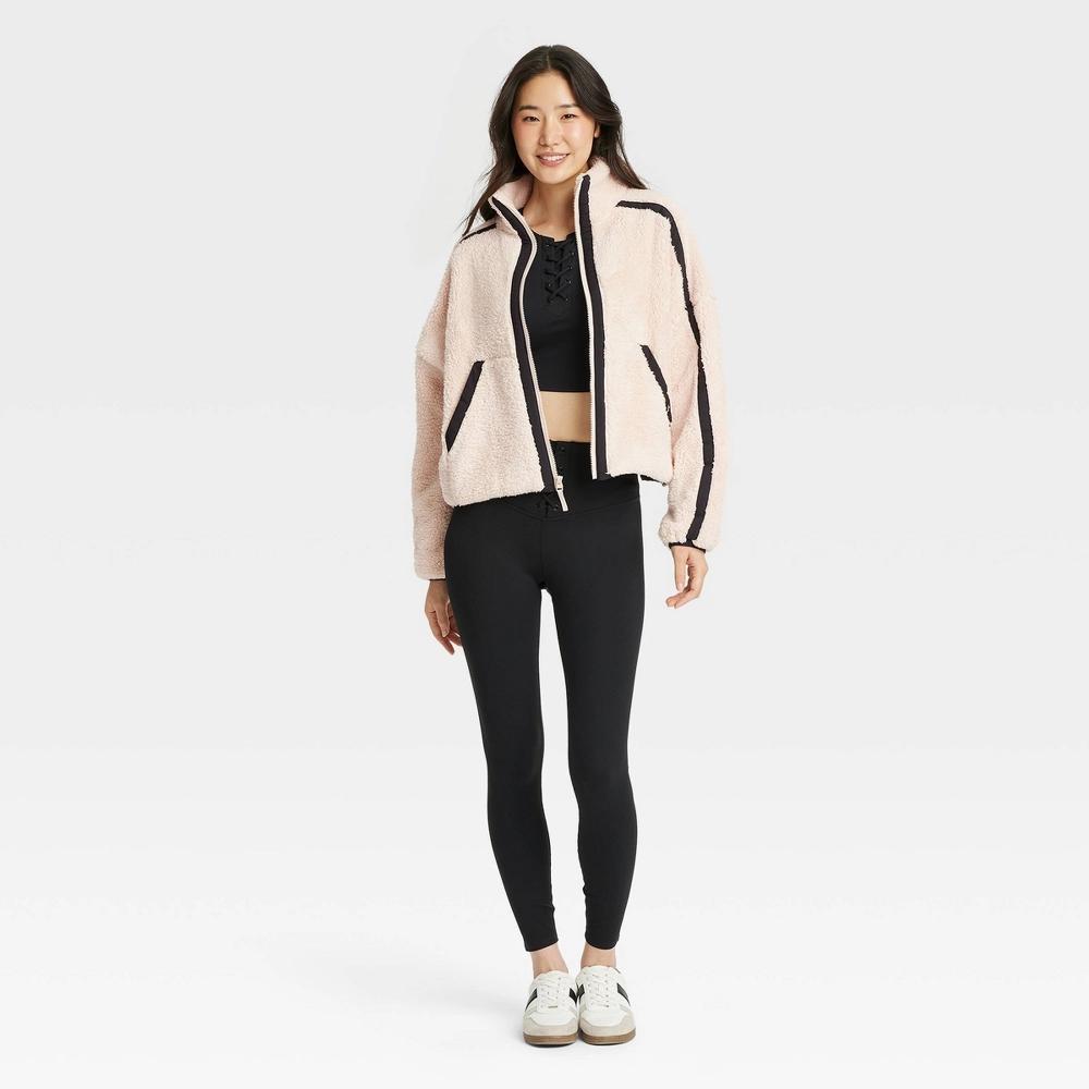 Women's Piped High Pile Fleece Jacket - JoyLab™ Product Image