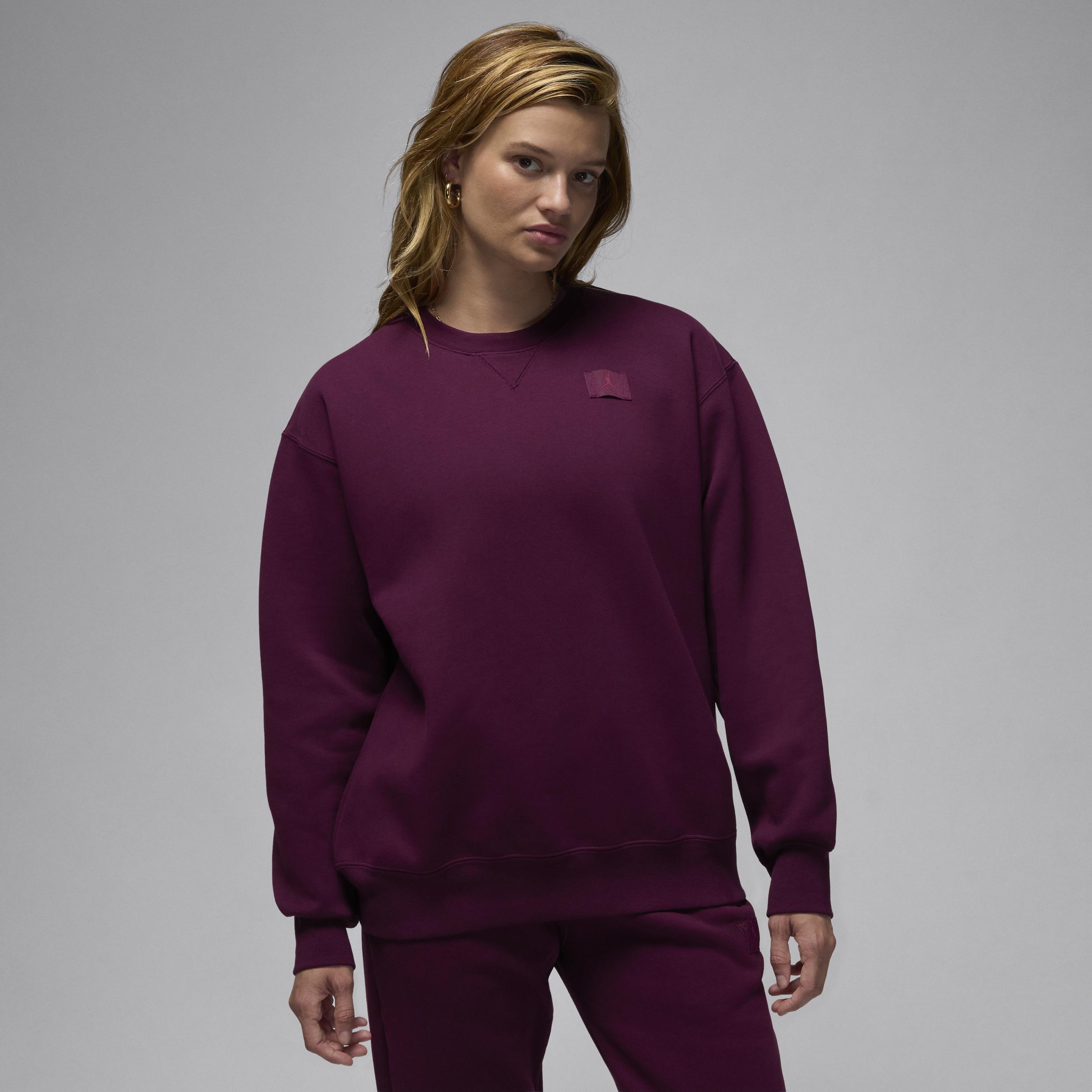 Womens Jordan Flight Fleece Crew-Neck Sweatshirt Product Image