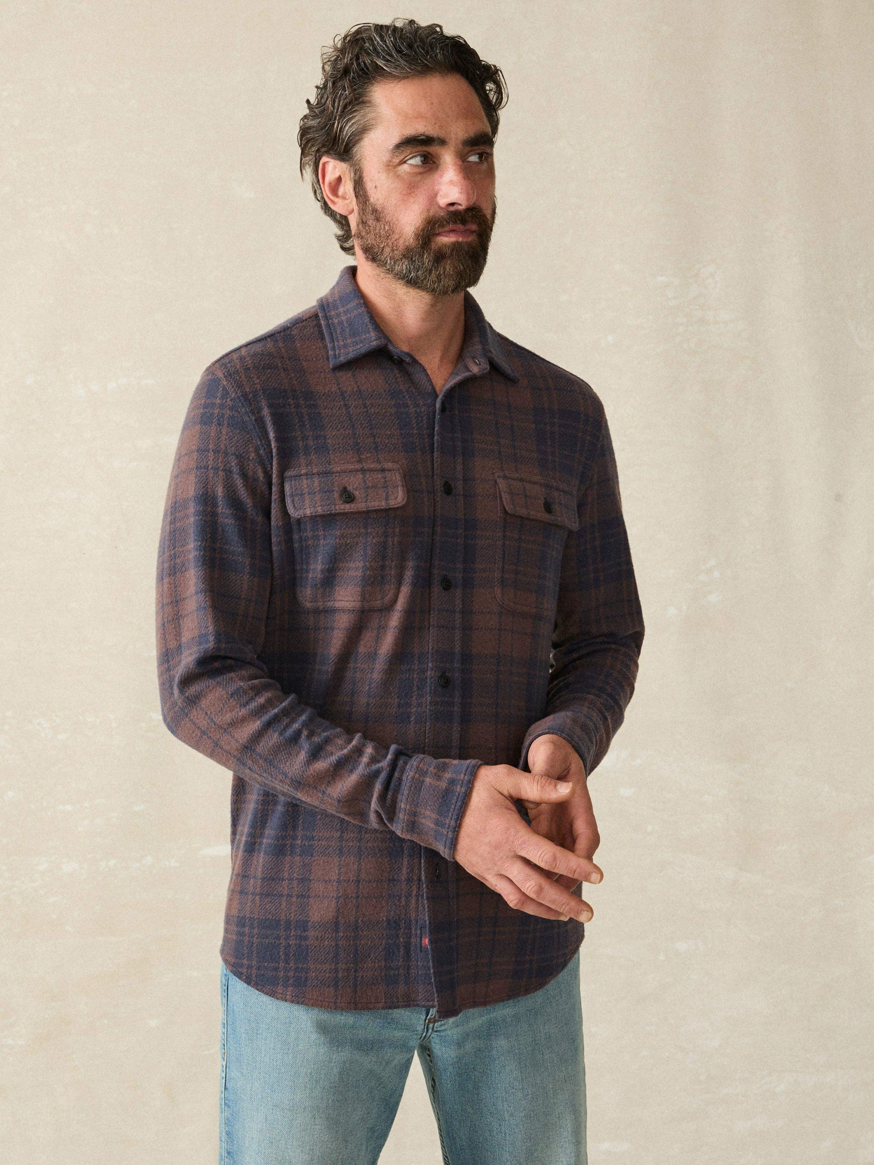 Legend™ Sweater Shirt (Tall) - Blue Mountain Plaid Male Product Image