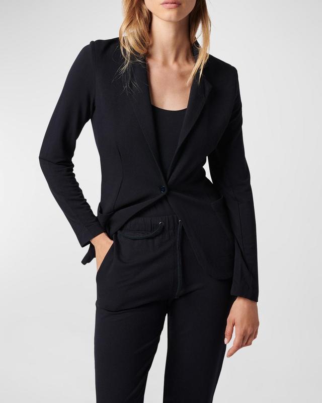 Womens Stretch Single-Breasted Blazer Product Image