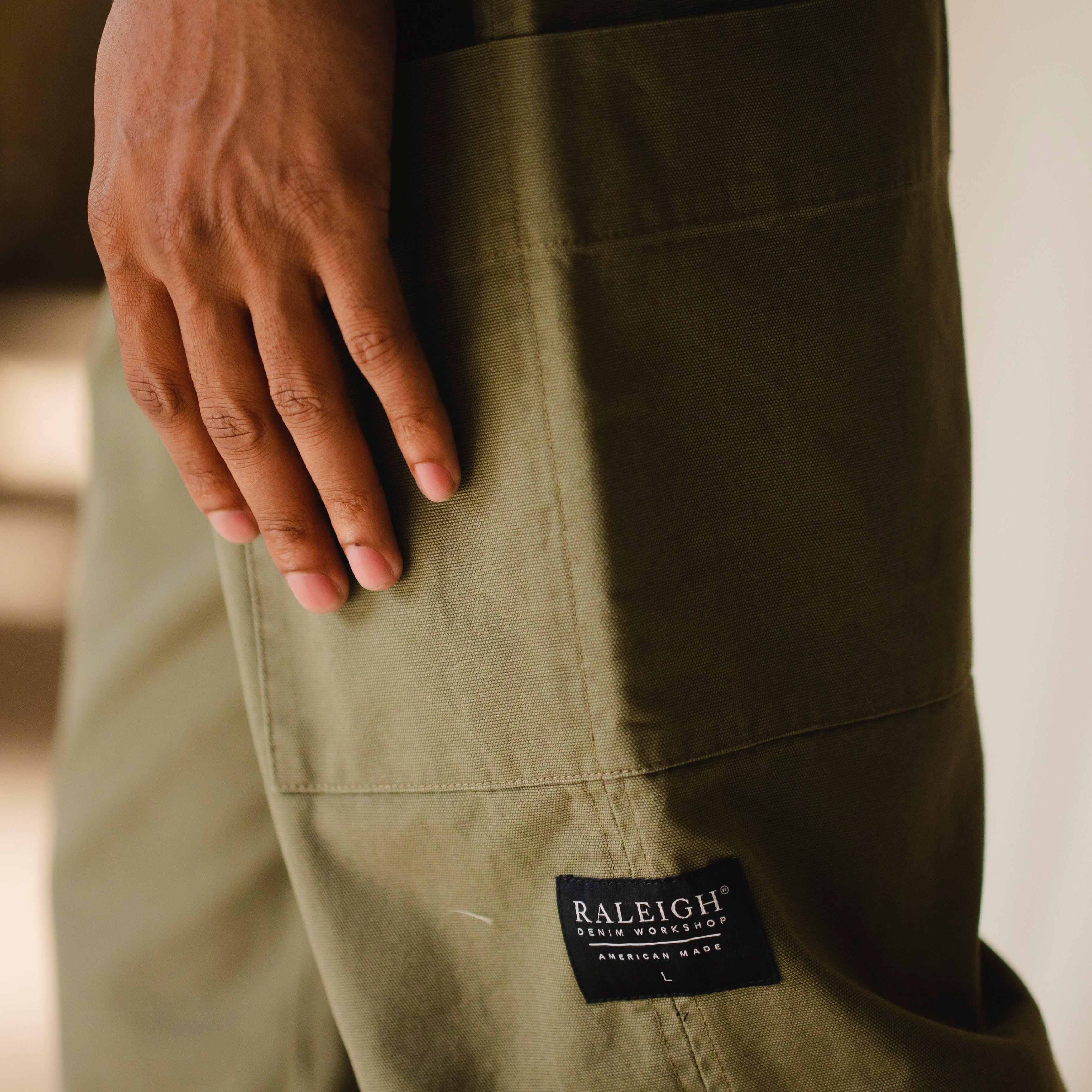 Drawstring Pant | Olive Canvas Male Product Image