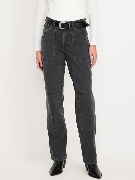 High-Waisted OG Loose Utility Jeans Product Image