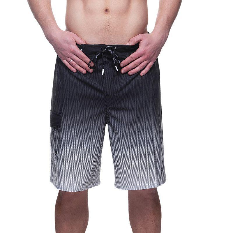 Mens 9 No Mesh Liner Board Shorts Elastic Waist Quick Dry Swim Trunks, up to Size 2XL Product Image