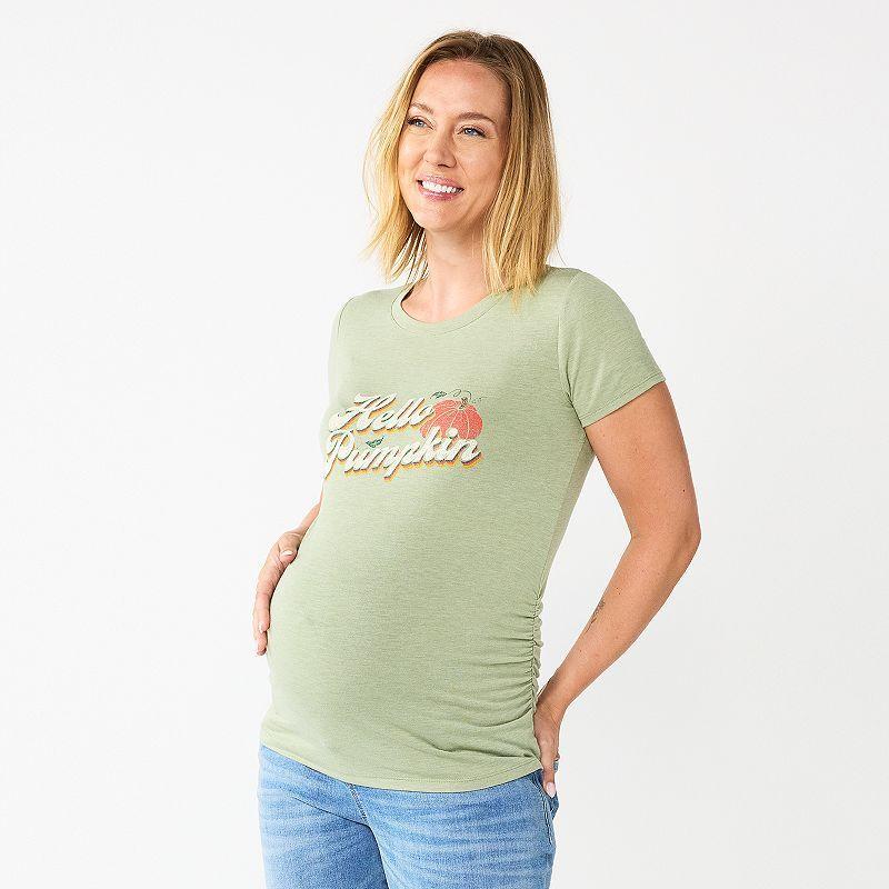 Maternity Sonoma Goods For Life Fitted Crewneck Graphic Tee, Womens Product Image