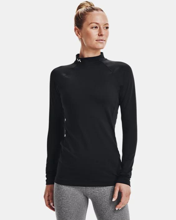 Womens ColdGear Mock Neck Long Sleeve Product Image