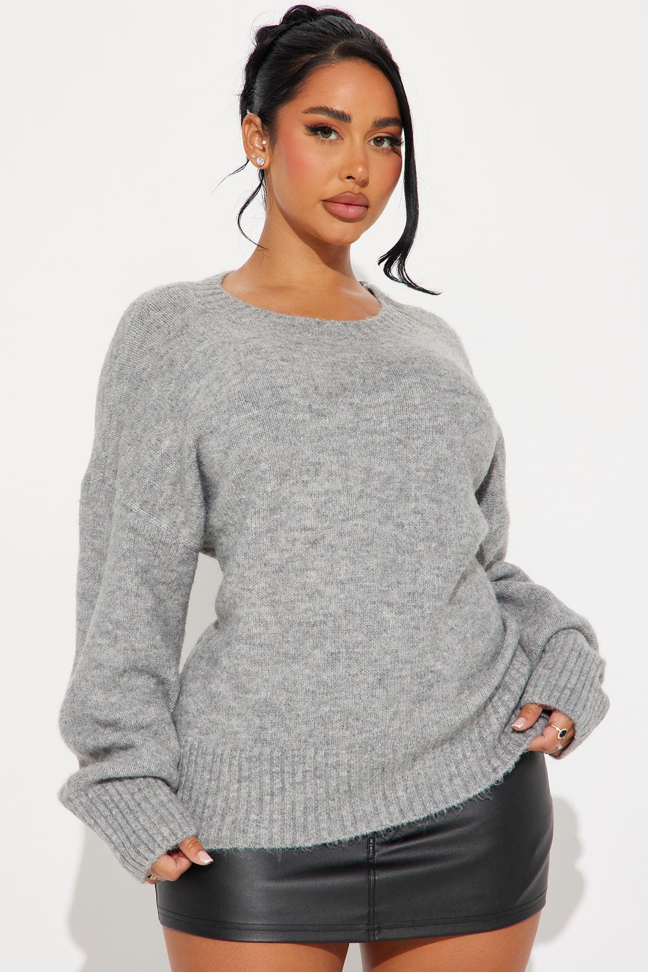 Laylin Sweater - Heather Grey Product Image