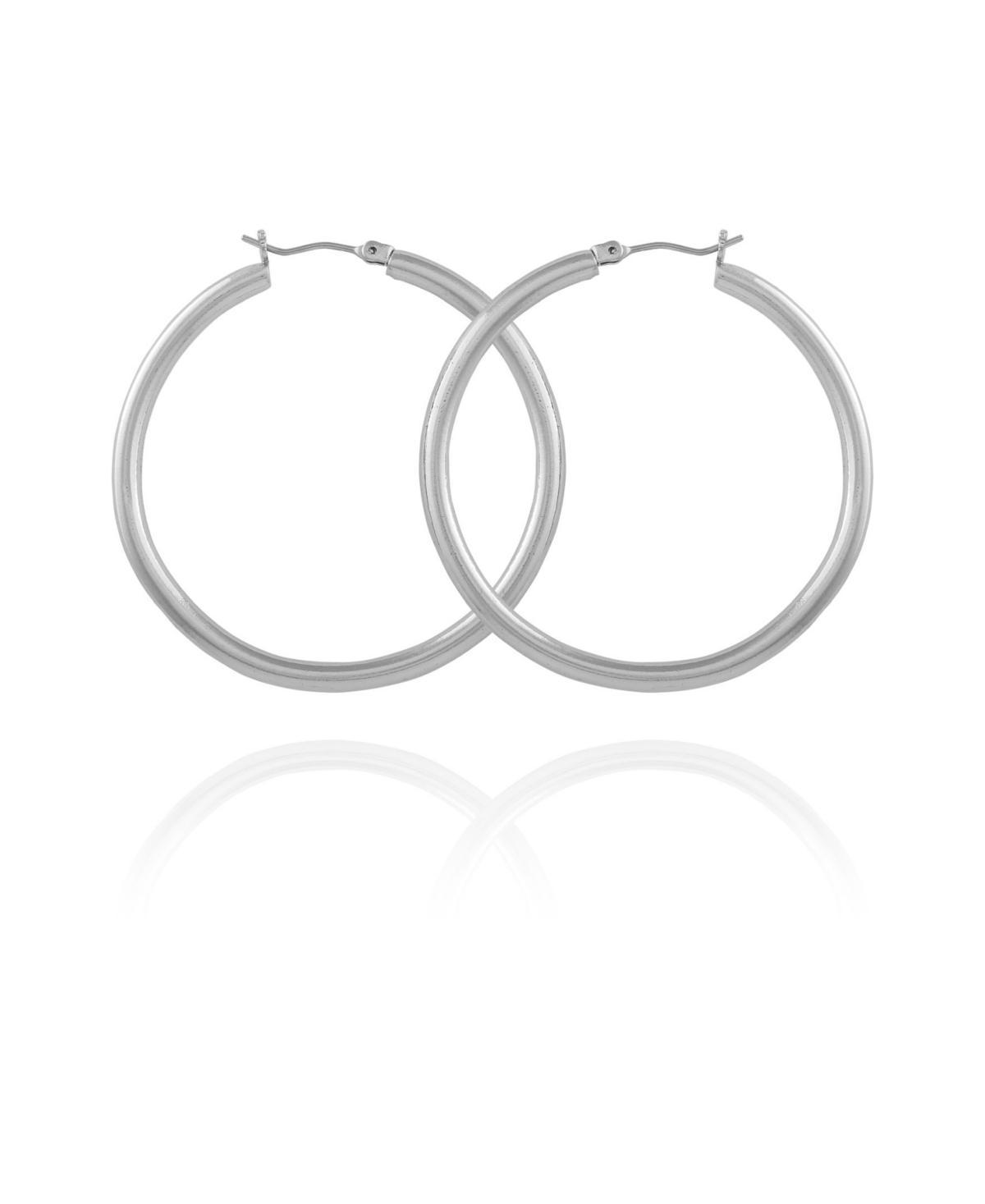 T Tahari Womens Polished Tube Hoop Earring Product Image