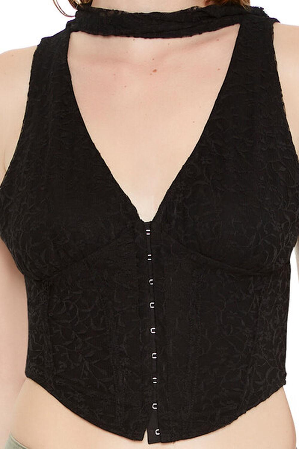 Lace Sash Corset Crop Top | Forever 21 Product Image