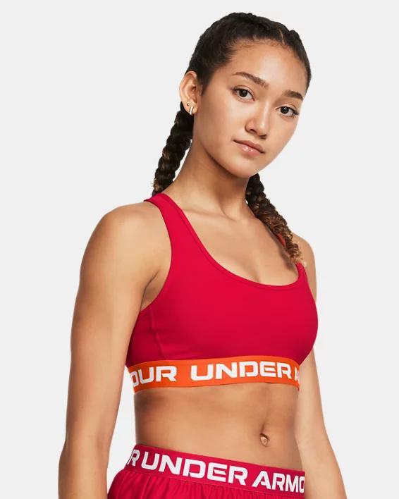 Women's Armour® Mid Crossback Sports Bra Product Image