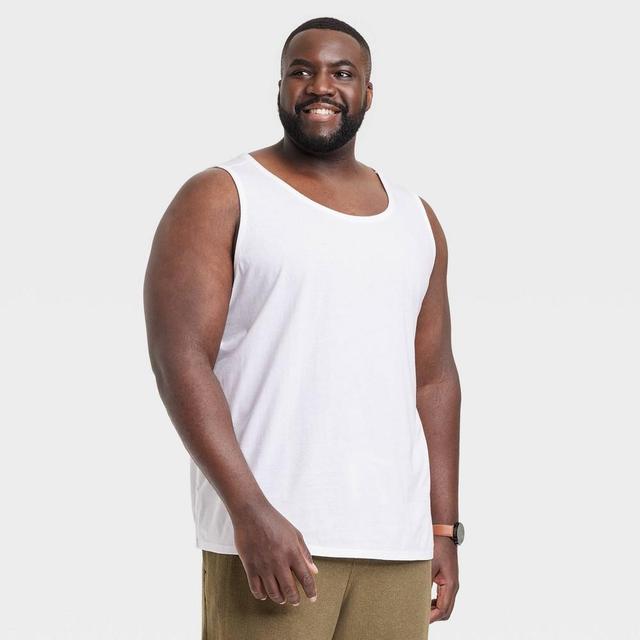 Mens Big & Tall Tank Top - Goodfellow & Co White 3XLT Product Image