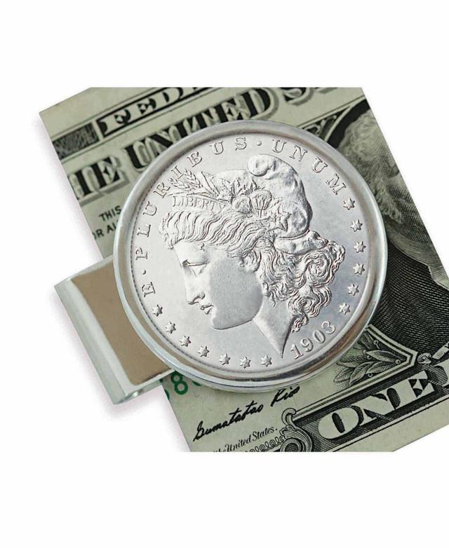 Mens American Coin Treasures Sterling Silver Morgan Dollar Coin Money Clip Product Image