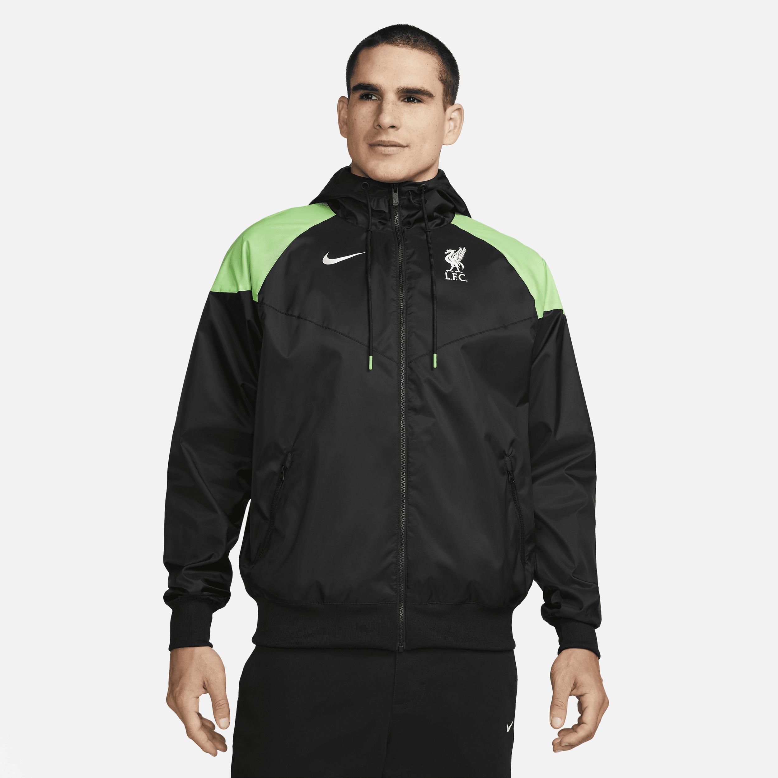 Mens Nike Black Liverpool Windrunner Raglan Full-Zip Jacket Product Image