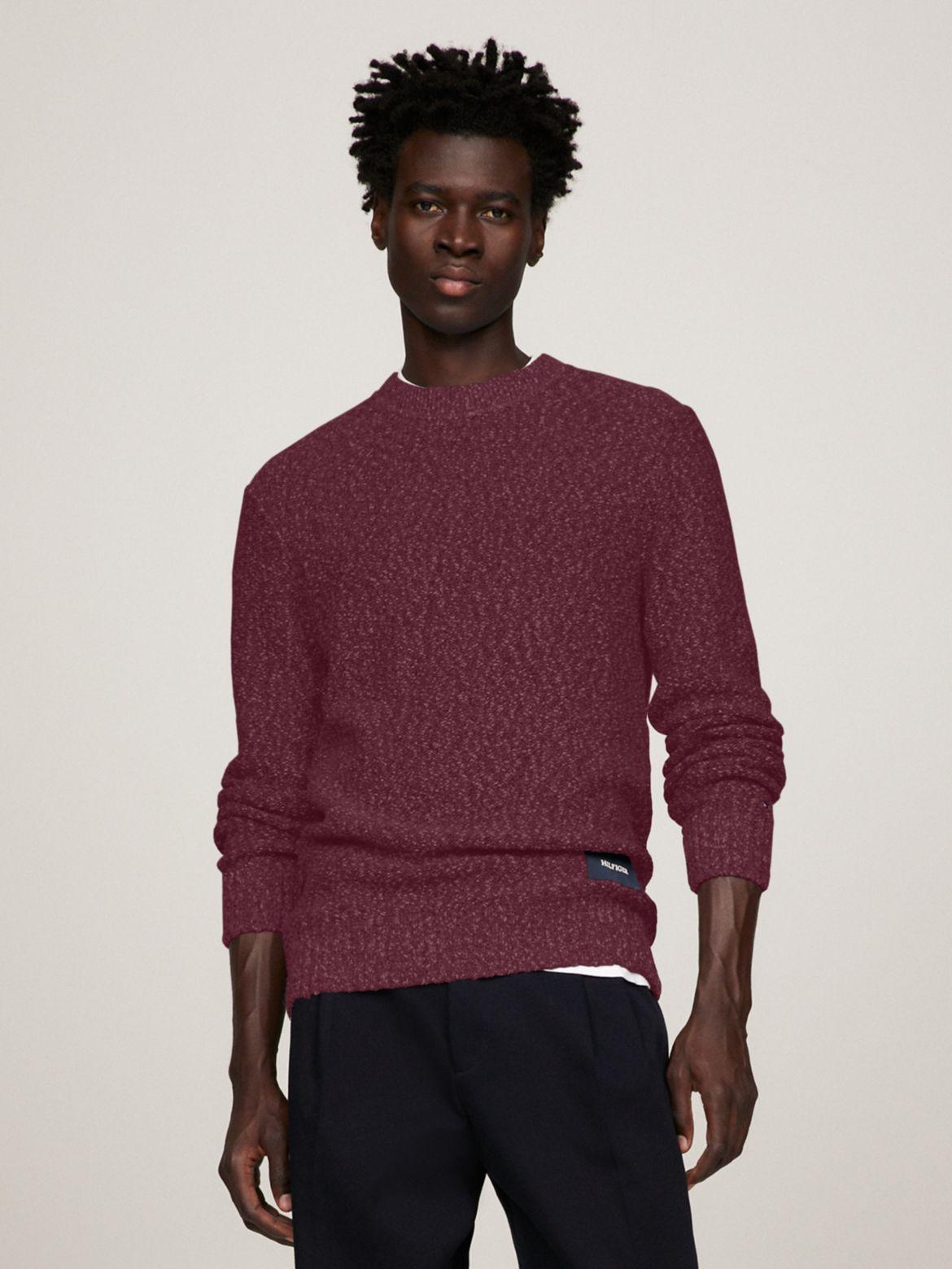 Tommy Hilfiger Men's Monotype Slub Cotton Crewneck Sweater Product Image