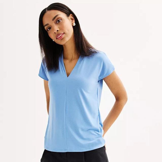 Womens Nine West Short Dolman Sleeve V-Neck Top Product Image