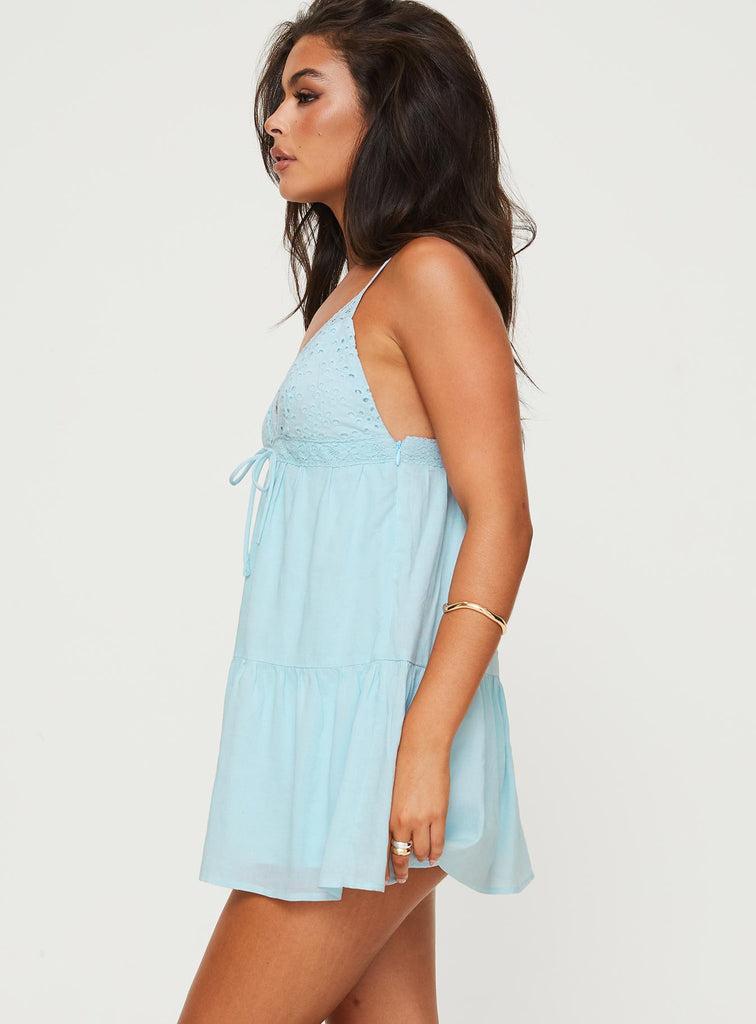 Nicoletta Mini Dress Light Blue Product Image