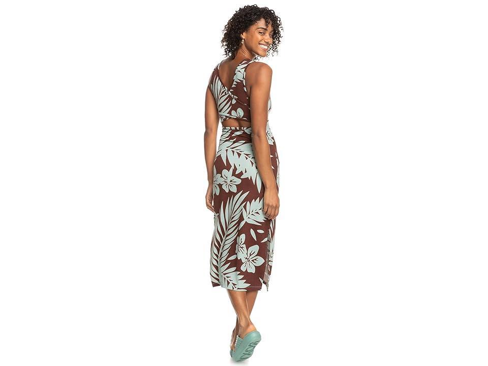 Roxy Good Keepsake Printed Dress (Bitter Chocolate Palmeria) Women's Clothing Product Image