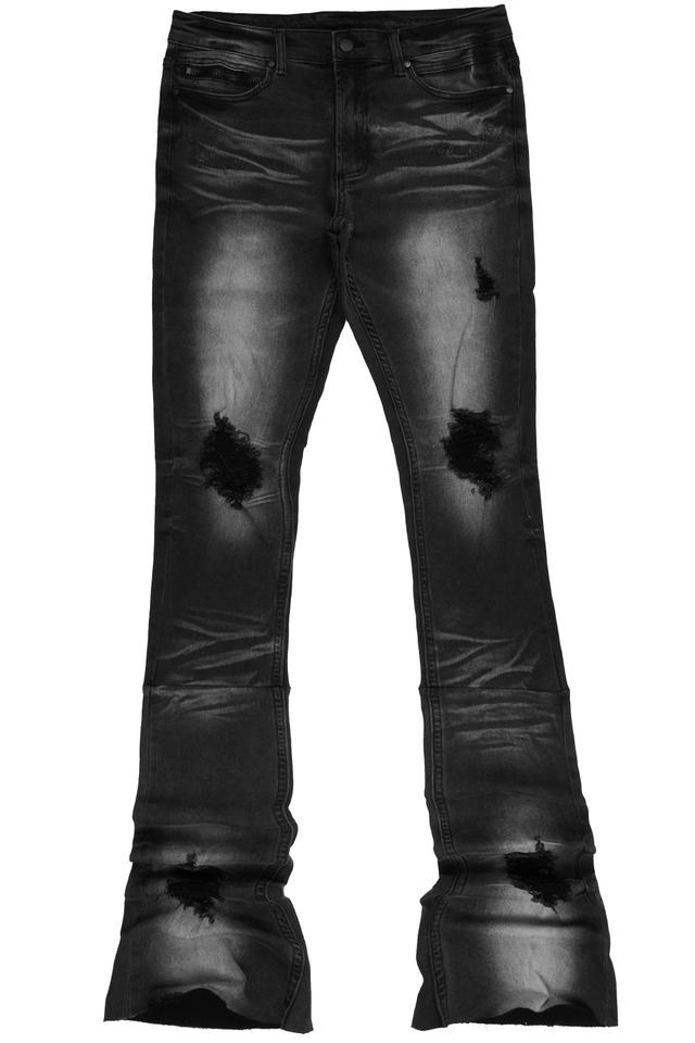 Josiah Grey Super Stacked Flare Jean Male Product Image