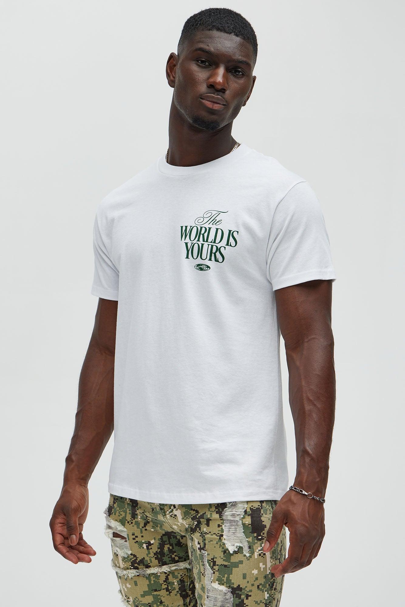 The World Is Yours Label Short Sleeve Tee - White Product Image