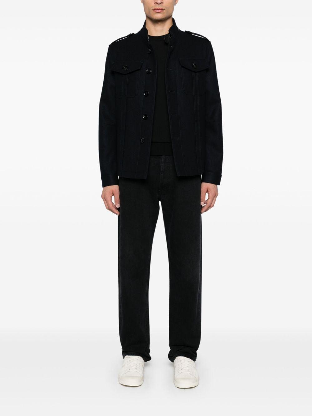 TOM FORD Buttoned Cotton Shirt In Black Product Image