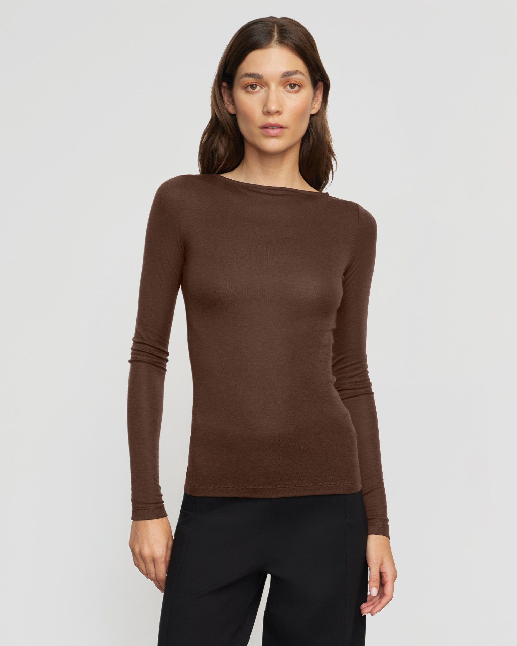 Lana Tencel-Wool Semi-Sheer Tee Product Image