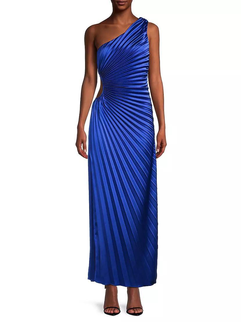 Solie Pleated Cut-Out Maxi Dress Product Image