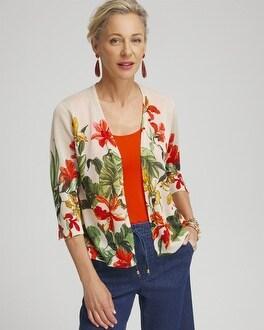 Women's Summer Romance Orchid Short Cardigan Sweater Product Image