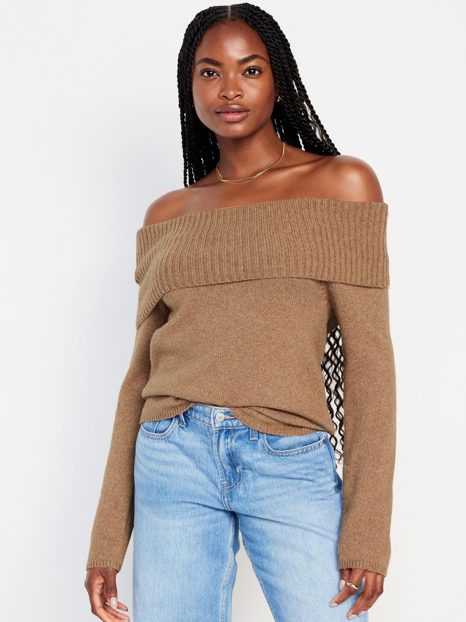 SoSoft Off-the-Shoulder Sweater for Women Product Image