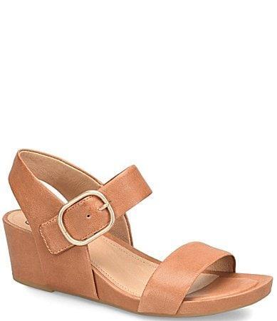 Sofft Vaya Leather Wedge Sandals Product Image