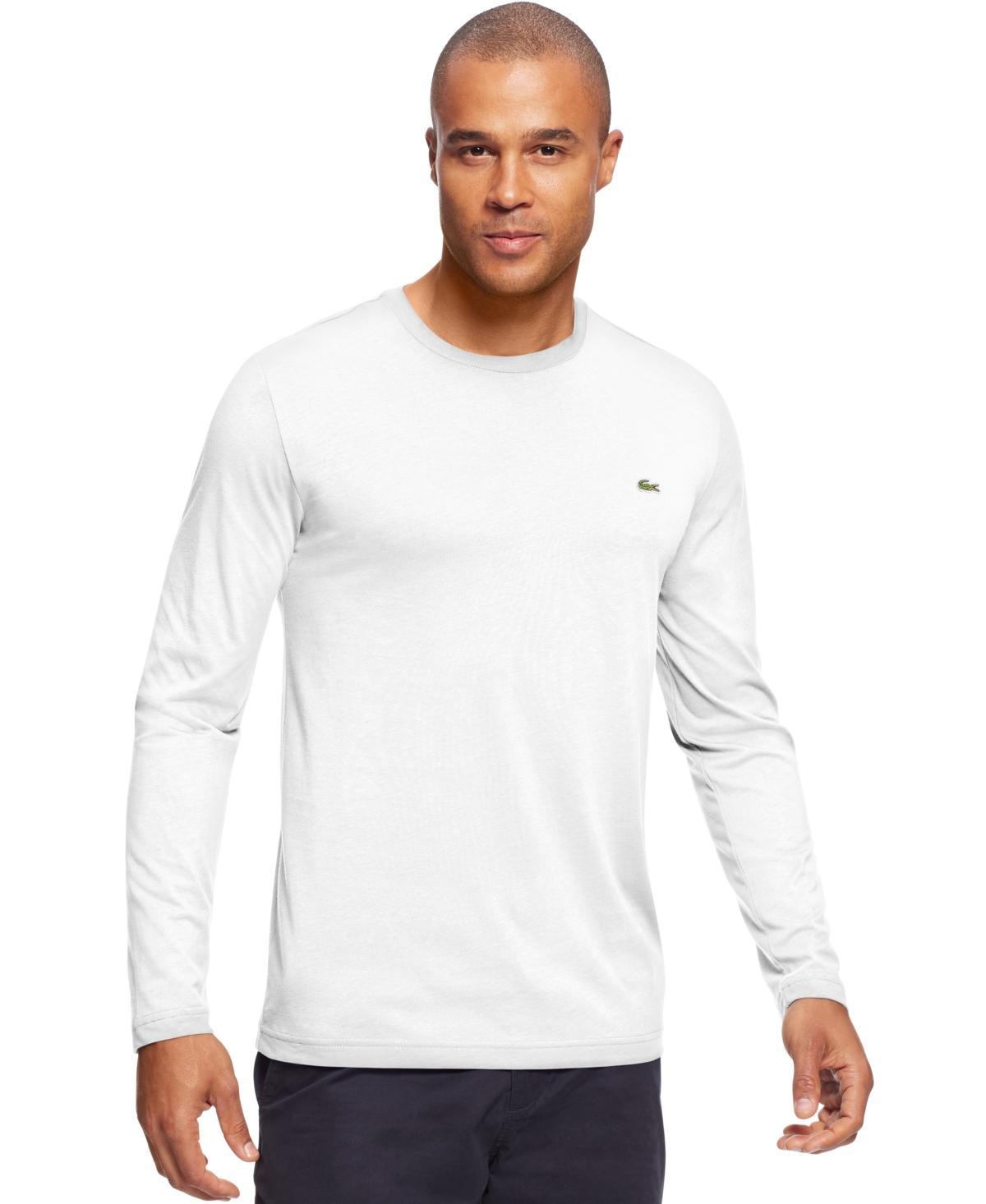 Mens Lacoste Long Sleeve Crew Neck Jersey T-Shirt Product Image