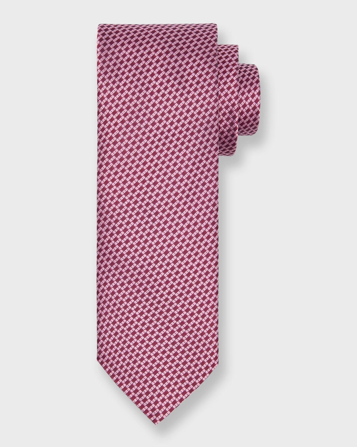 Mens Silk Micro-Basketweave Tie Product Image