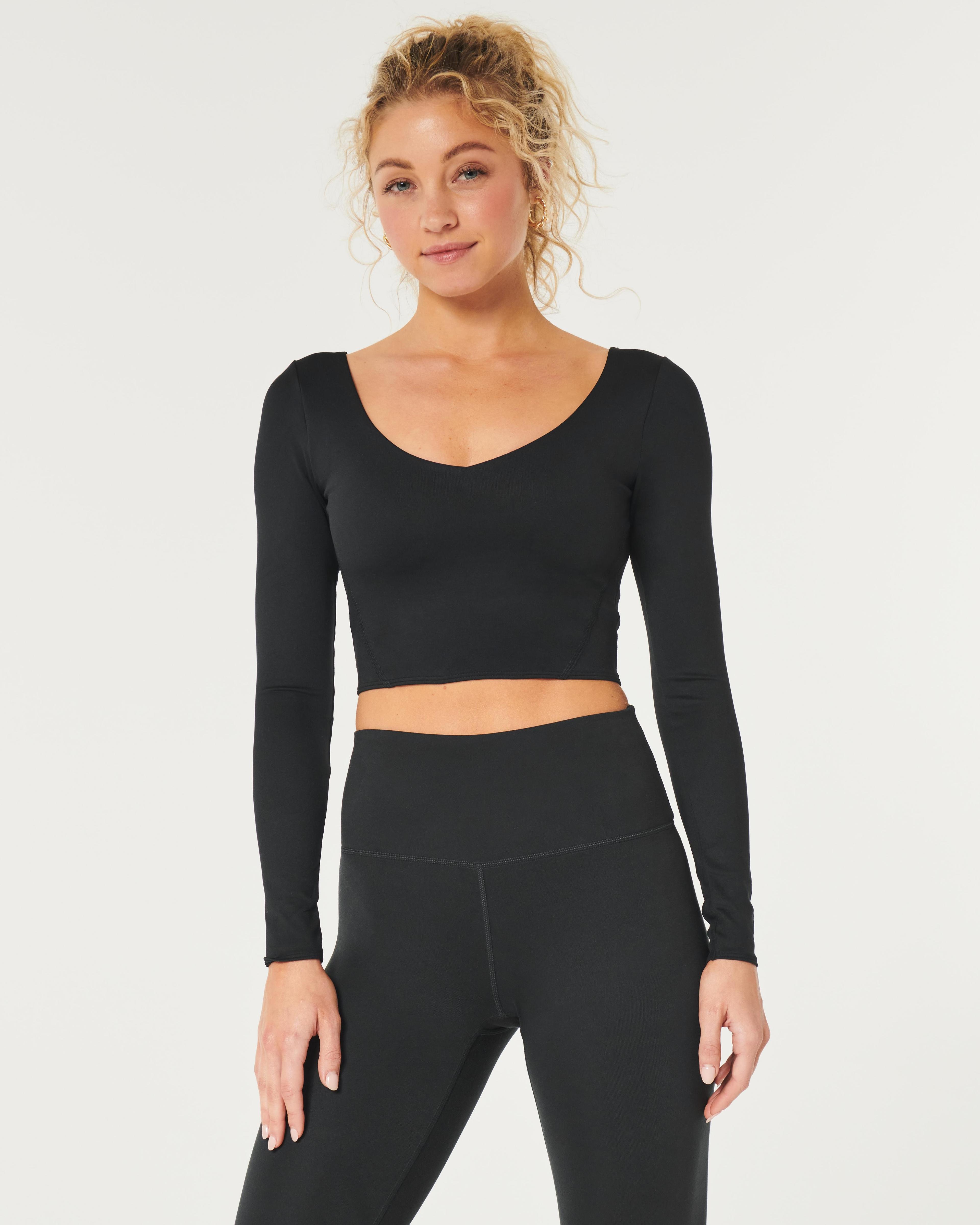 Gilly Hicks Active Recharge Long-Sleeve V-Neck Top Product Image