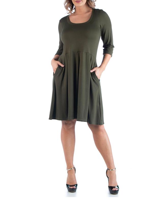 Womens Plus Size Fit and Flare Dress Product Image