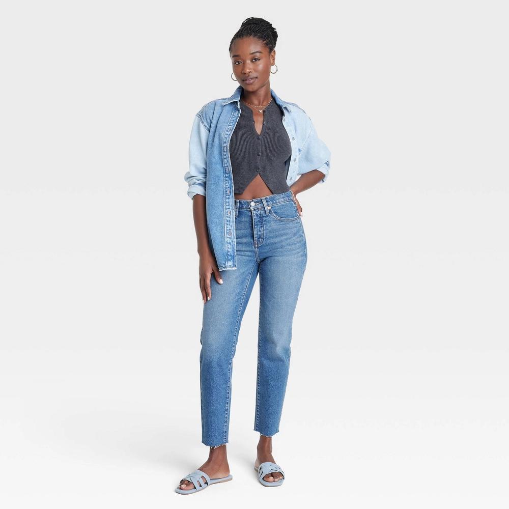 Women's Mid-Rise 80's Slim Fit Jeans - Universal Thread™ Product Image