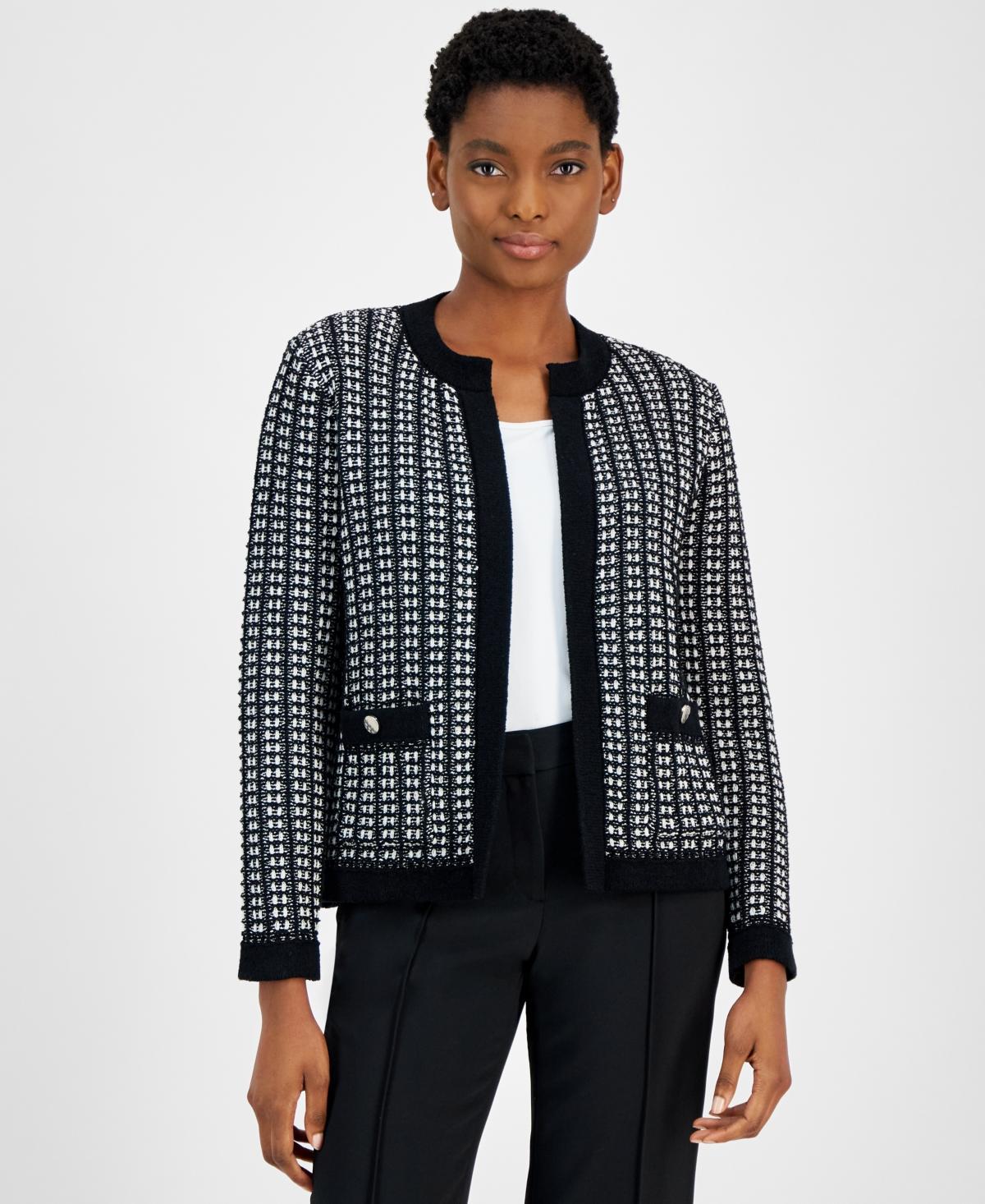 Anne Klein Womens Open-Front Cardigan Product Image