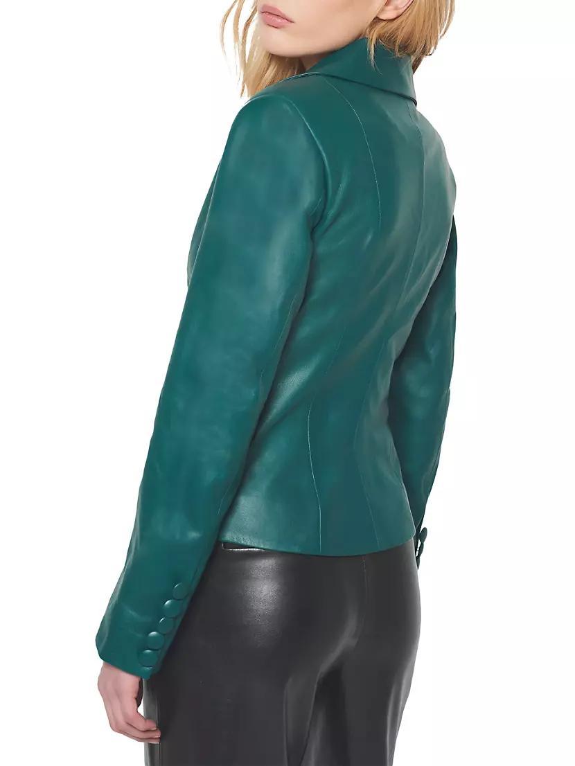 Telly Leather Blazer Product Image