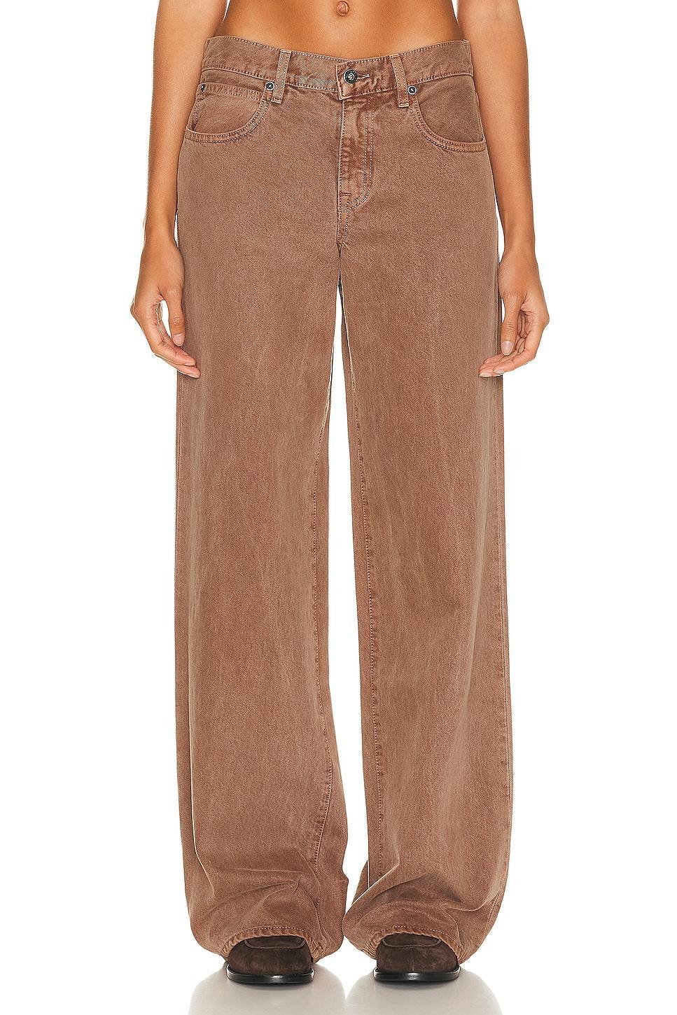 SLVRLAKE Mica Wide Leg Jean in Brown. - size 29 (also in 24, 25, 26, 27, 28, 30, 31) Product Image