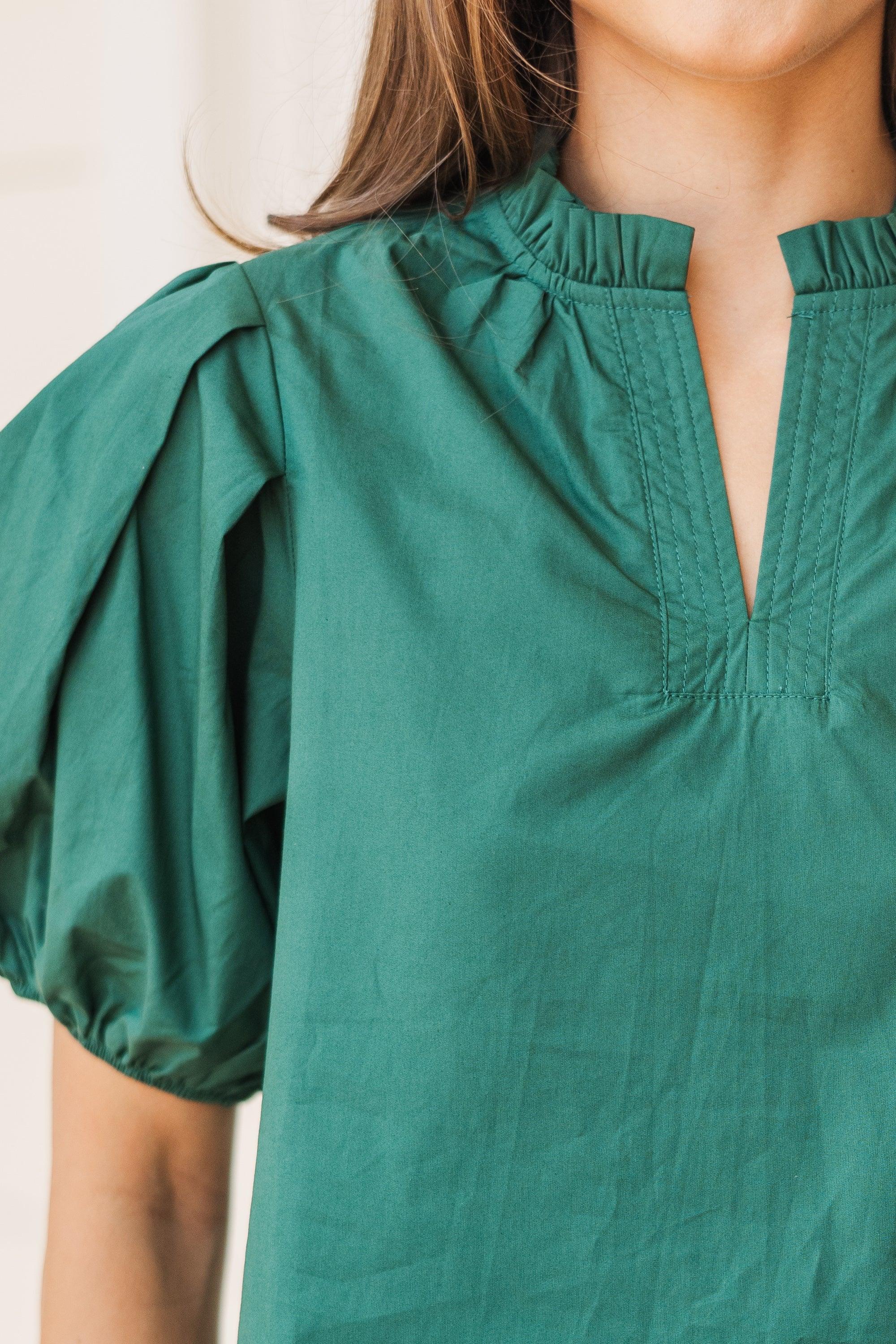 Pinch: All On Me Emerald Green Blouse Female Product Image